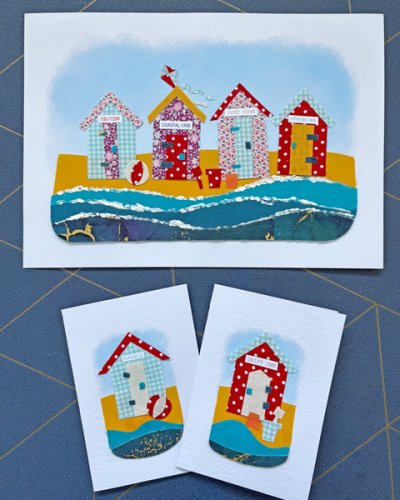 32d-beach_hut_fabric-collage_cards__picture_sd